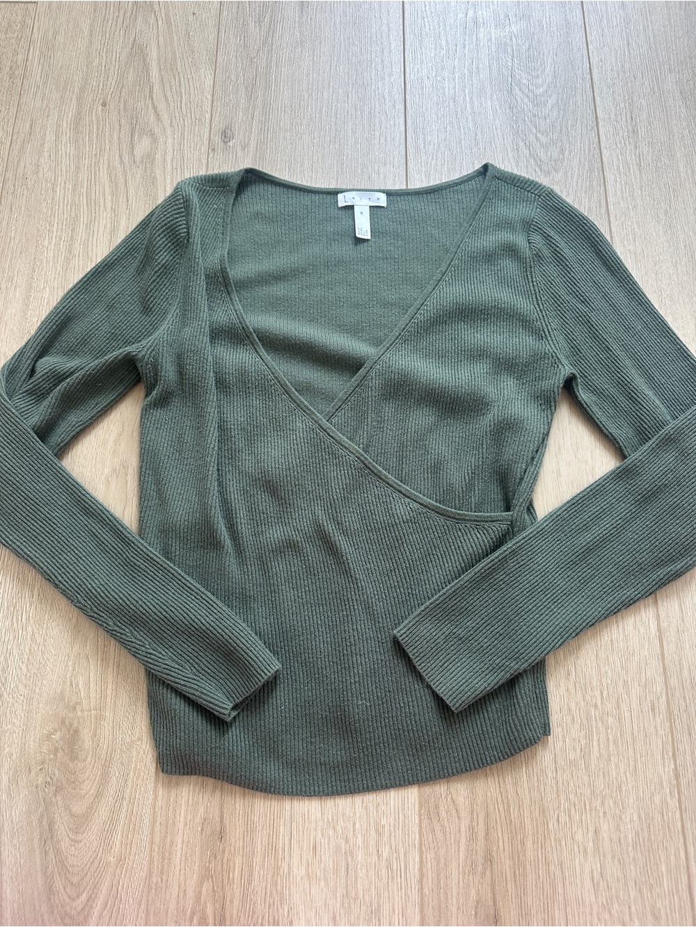 Leith Rib Wrap Sweater M - Picture 2 of 6